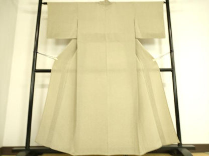 平和屋着物▽上質な小紋 単衣 小花 鬼しぼ縮緬 正絹 逸品 DAAS0328az