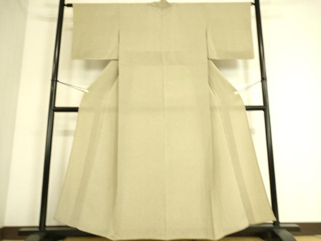 平和屋着物▽上質な小紋 単衣 小花 鬼しぼ縮緬 正絹 逸品 DAAS0328az