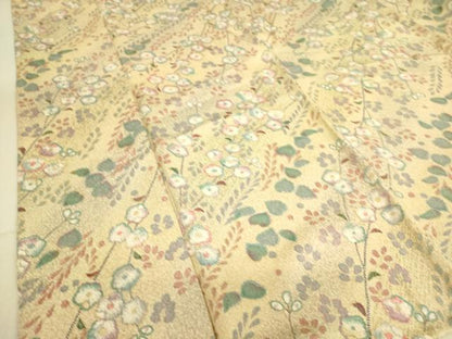 平和屋着物▽上質な小紋 単衣 辻が花 金彩 正絹 逸品 DAAS0332az