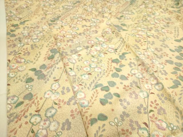 平和屋着物▽上質な小紋 単衣 辻が花 金彩 正絹 逸品 DAAS0332az