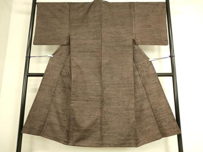 平和屋着物▽男性 紬 単衣 霞文 正絹 逸品 DAAS0335az