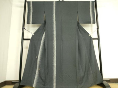 平和屋着物▽訪問着 単衣 刺繍 舞葉間道 金糸 正絹 逸品 DAAS0345az