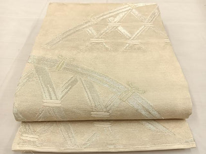 平和屋着物＊夏物 六通柄袋帯 籬文 金銀糸 正絹 逸品 BAAT0631yc