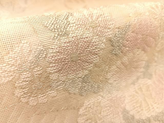 平和屋着物＊夏物 六通柄袋帯 すず風 銀糸 正絹 逸品 BAAT0642yc