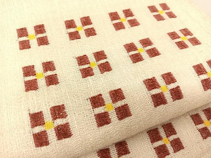 平和屋着物＊夏物 太鼓柄袋帯 幾何学文様 正絹 逸品 BAAT0648yc