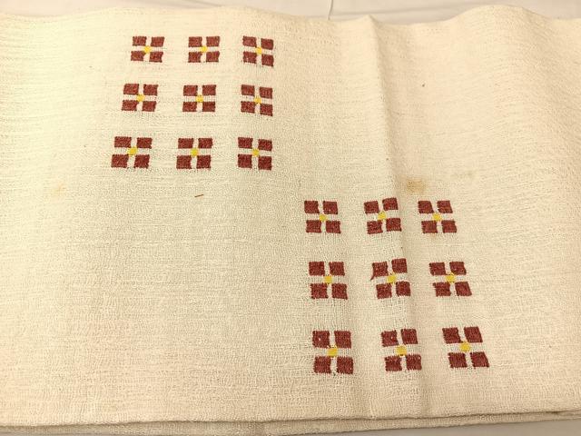 平和屋着物＊夏物 太鼓柄袋帯 幾何学文様 正絹 逸品 BAAT0648yc