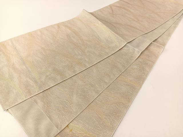 平和屋着物＊夏物 六通柄袋帯 雪芝文 金糸 正絹 逸品 BAAT0673yc