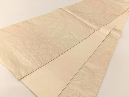 平和屋着物＊夏物 六通柄袋帯 流水籬文 銀糸 正絹 逸品 未使用 BAAT0694yc