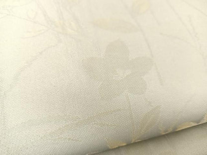 平和屋着物＊夏物 六通柄袋帯 秋草文 金銀糸 正絹 逸品 BAAT0693yc