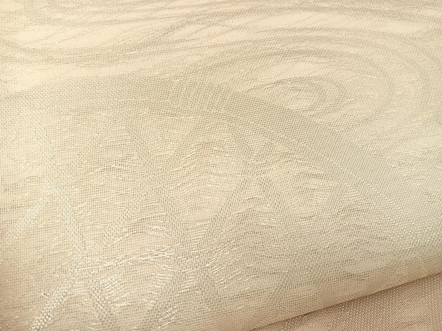 平和屋着物＊夏物 六通柄袋帯 流水籬文 銀糸 正絹 逸品 未使用 BAAT0694yc