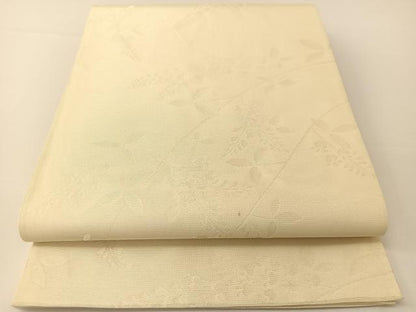 平和屋着物＊夏物 六通柄袋帯 藤花房 銀糸 正絹 逸品 BAAT0724yc