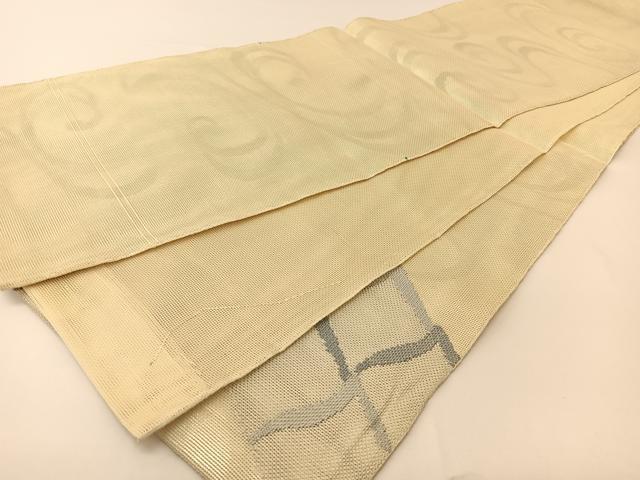 平和屋着物＊夏物 太鼓柄袋帯 流水瓦文様 正絹 逸品 BAAT0734yc
