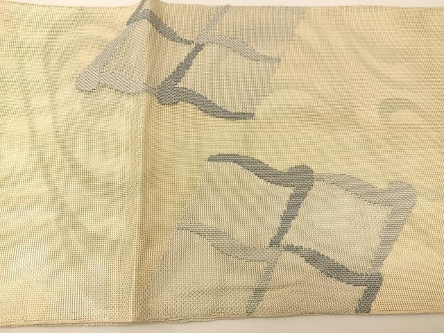 平和屋着物＊夏物 太鼓柄袋帯 流水瓦文様 正絹 逸品 BAAT0734yc