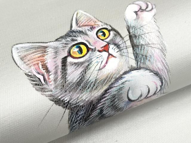 平和屋本店●極上 太鼓柄袋帯 手描き 猫 蝶 引箔 逸品 CYAA2388s5