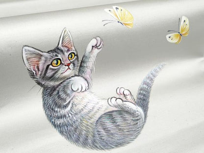 平和屋本店●極上 太鼓柄袋帯 手描き 猫 蝶 引箔 逸品 CYAA2388s5