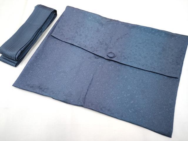 平和屋本店＃極上 道中着 ロング丈 間道 瓢箪地紋 ポーチ付き 逸品 CYAA2444s5