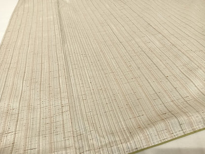 平和屋着物●ぜんまい紬　縞 　正絹　逸品　未使用　AAAU4211np