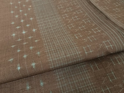 平和屋着物●上質な紬　間道　正絹　逸品　AAAU4228np
