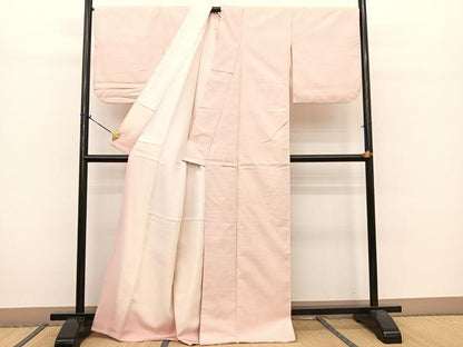 平和屋着物●紅花紬　米沢　正絹　逸品　BAAT0839yc