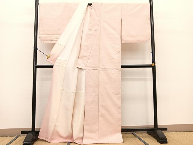 平和屋着物●紅花紬　米沢　正絹　逸品　BAAT0839yc