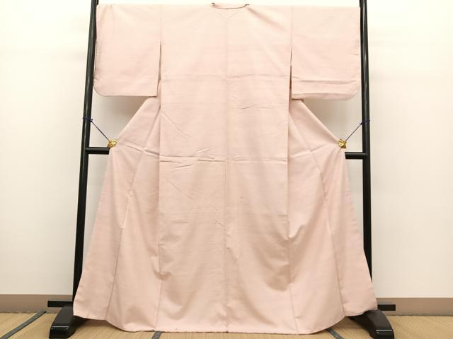 平和屋着物●紅花紬　米沢　正絹　逸品　BAAT0839yc