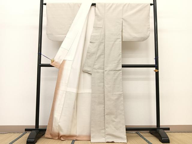 平和屋着物●上質な紬　100亀甲　亀甲文様　正絹　逸品　BAAT0874yc