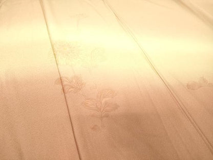 平和屋着物▽訪問着 単衣 霞花文 暈し染め 正絹 逸品 DAAS0540az
