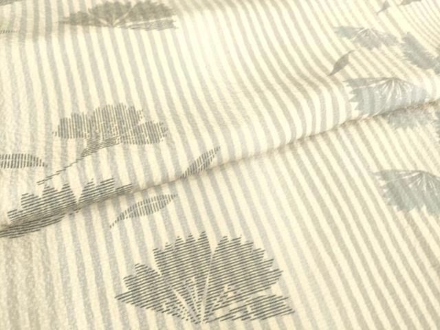 平和屋着物▽上質な小紋 単衣 舞花文 正絹 逸品 DAAS0435az