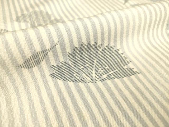 平和屋着物▽上質な小紋 単衣 舞花文 正絹 逸品 DAAS0435az