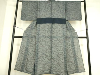 平和屋着物▽上質な小紋 無双 紗袷 紗×絽 芝文 正絹 逸品 DAAS0449az