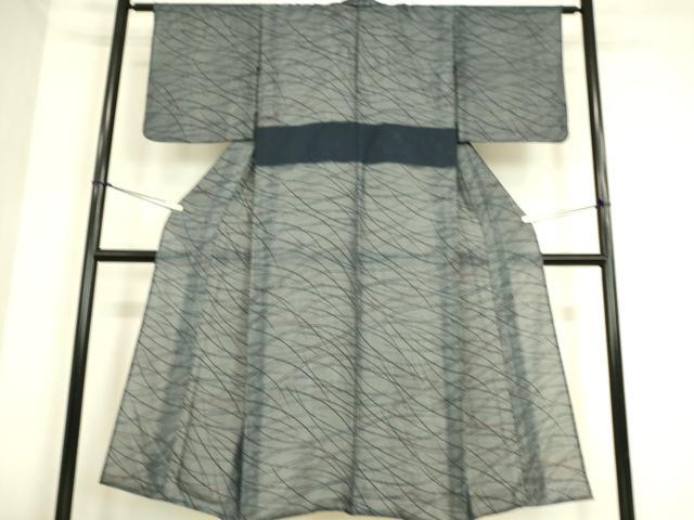 平和屋着物▽上質な小紋 無双 紗袷 紗×絽 芝文 正絹 逸品 DAAS0449az