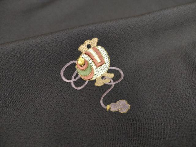 平和屋着物▽訪問着　単衣　総刺繍　宝尽くし　金糸　三越扱い　正絹　逸品　DAAS0470az