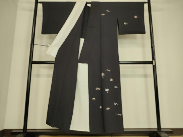 平和屋着物▽訪問着　単衣　総刺繍　宝尽くし　金糸　三越扱い　正絹　逸品　DAAS0470az