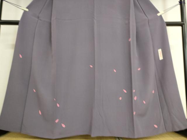 平和屋着物▽世界的人形師　辻村寿三郎　ジュサブロー　訪問着　単衣　兎　うさぎ　舞桜　金彩　正絹　逸品　DAAS0532az