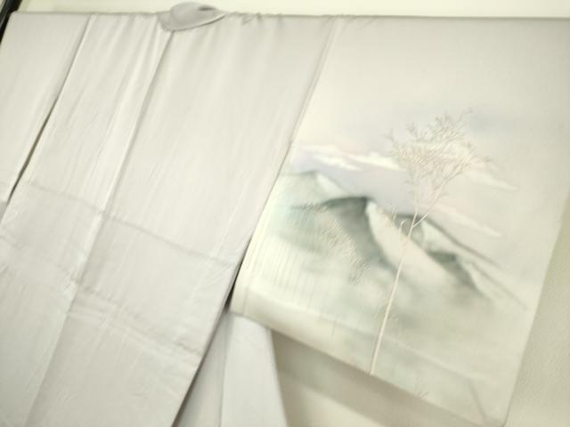 平和屋着物▽訪問着 単衣 名所風景文 暈し染め 正絹 逸品 DAAS0528az
