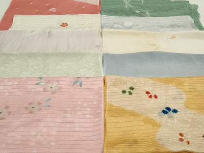平和屋着物＊夏物 和装小物 帯揚げ10枚 全て正絹 未使用品あり 逸品 DAAP5398by