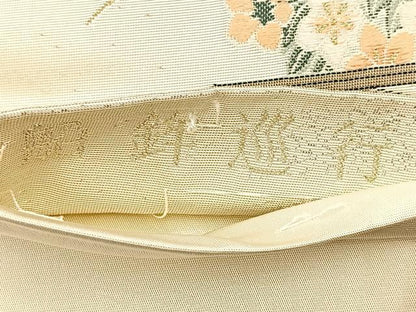 平和屋着物◎六通柄袋帯　唐織　船鉾巡行　古代九百錦　正絹　逸品　BAAT2081ph