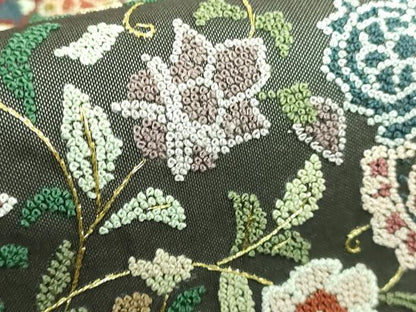 平和屋本店■極上　中国三大刺繍　相良刺繍　太鼓柄袋帯　正倉院花文　金糸　逸品　DZAA6077kh5