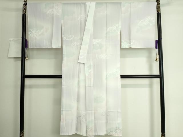 平和屋本店■上質な長襦袢　無双仕立て　片輪車　暈し染め　逸品　未使用　DZAA6120kh5