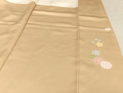 平和屋着物●創業460年・千總 訪問着 駒刺繍 花車文 金彩 三越扱い 正絹 逸品 AAAU4270np