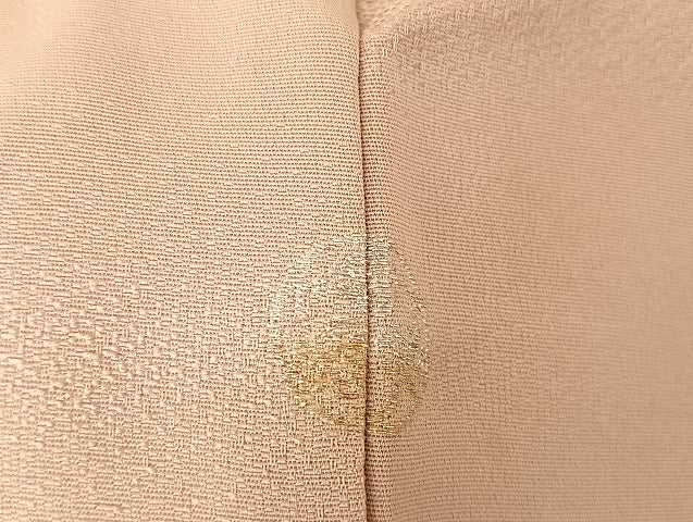 平和屋着物●染刺工芸　大羊居　東京友禅　訪問着　刺繍　立波草花文　金糸　金彩　正絹　逸品　AAAU4282np