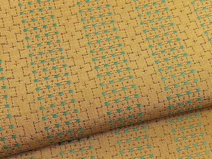 平和屋着物●上質な紬 十字文様 正絹 逸品 未使用 BAAT3176hv