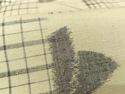 平和屋着物●上質な紬 舞蝶市松 正絹 逸品 AAAU4290np