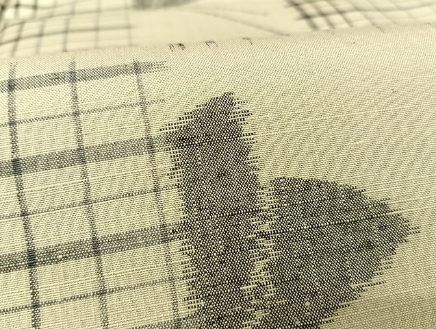 平和屋着物●上質な紬 舞蝶市松 正絹 逸品 AAAU4290np