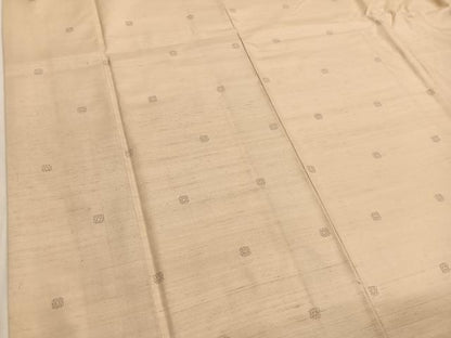 平和屋着物●上質な紬 亀甲文 高島屋扱い 正絹 逸品 BAAT6614hv