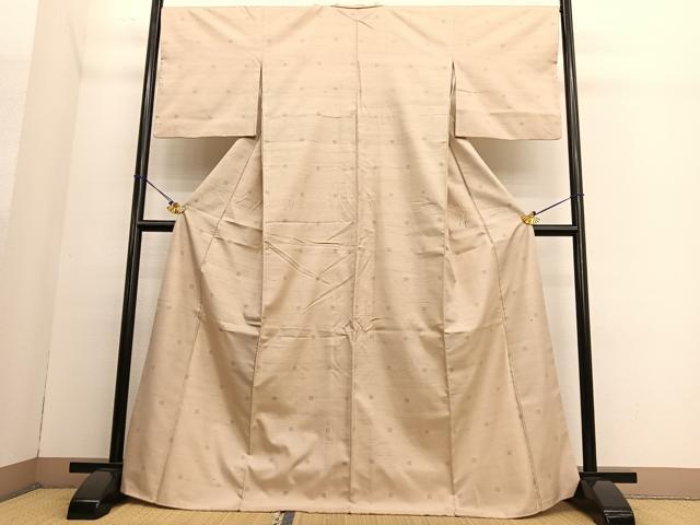 平和屋着物●上質な紬 亀甲文 高島屋扱い 正絹 逸品 BAAT6614hv