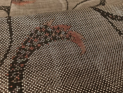 平和屋着物●本場大島紬 ７マルキ 唐草 正絹 逸品 AAAU4333np