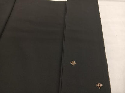 平和屋着物●訪問着 本場染大島紬 幾何学間道 健勝苑扱い 正絹 逸品 BAAT6646hv