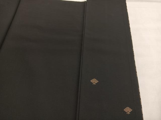 平和屋着物●訪問着 本場染大島紬 幾何学間道 健勝苑扱い 正絹 逸品 BAAT6646hv