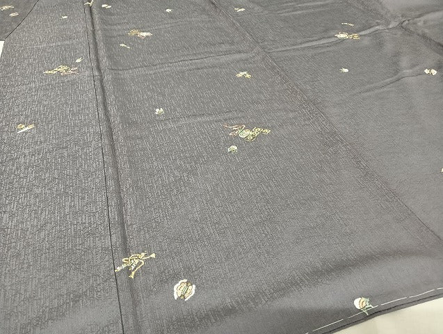 平和屋着物●総刺繍 小紋 宝尽くし 金糸 正絹 逸品 未使用 AAAU4350np